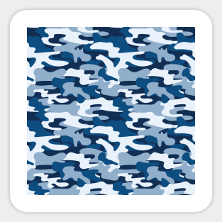 Classic Blue Camouflage Sticker